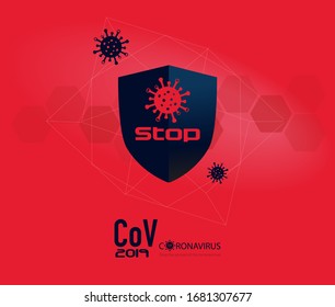 Stop the spread of the coronavirus! Infographics, image illustration COV 2019