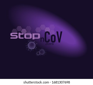 Stop the spread of the coronavirus! Infographics, image illustration COV 2019