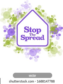 Stop the spread of the Coronavirus sign or logo