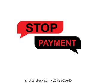 Stop - Stamp, Banner, Label, Button Template. Vector Stock Illustration