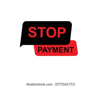 Stop - Stamp, Banner, Label, Button Template. Vector Stock Illustration