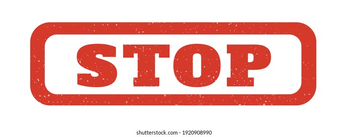 Detén la pudrición de Stempel. Vector Illustration EPS 10