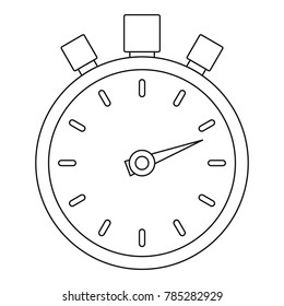 Stop stopwatch icon. Outline illustration of stop stopwatch vector icon for web