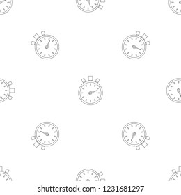 Stop stopwatch pattern seamless vector repeat geometric for any web design