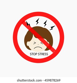 stop stress concept 