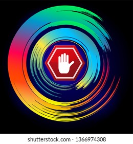Stop symbol design for background