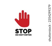 Stop symbol sign vector illustration