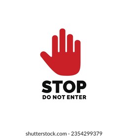 Stop symbol sign vector illustration