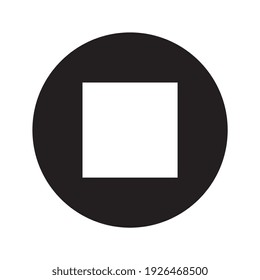 Stop symbol, web and computer icon