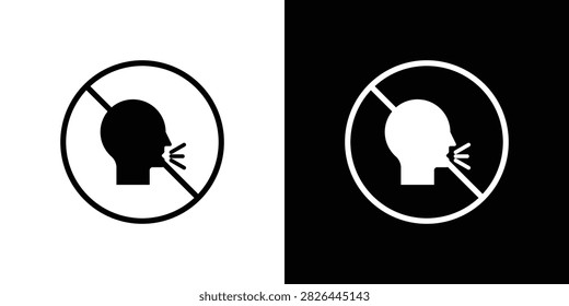 Stop talking sign simple elements series.