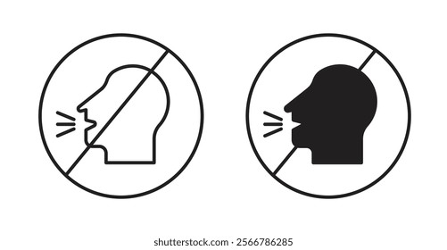 Stop talking signs vector illustration pack