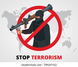 Stop terrorism concept