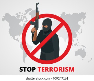 Stop terrorism concept