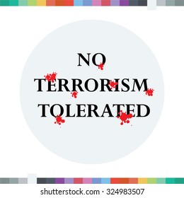Stop terrorism icon.