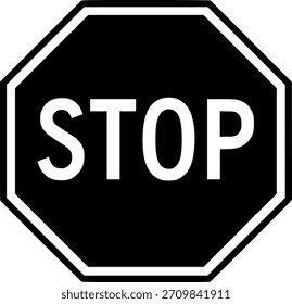 Stopp. Es gibt kein Straßenschild, Symbol, Vektor, Kunst