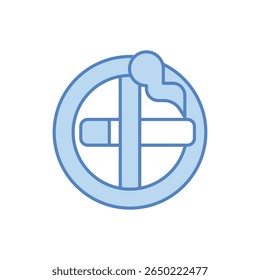 Stop Tobacco Icon vector stock illustration