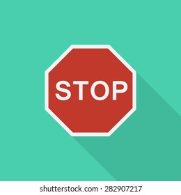 stop traffic sign icon