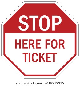 Stop traffic sign for vehicle entrance