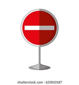 stop traffic signal isolated icon