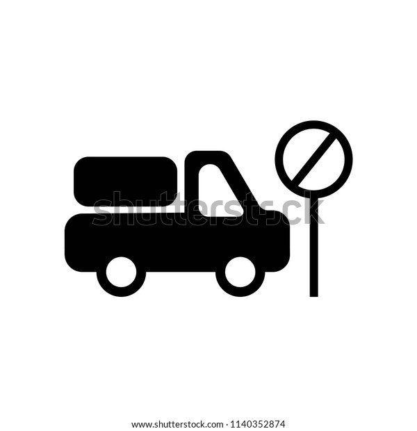 Stop Truck\
icon vector icon. Simple element illustration. Stop Truck symbol\
design. Can be used for web and\
mobile.