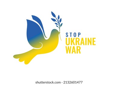 stop ukraine war with dove bird