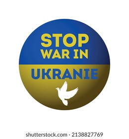 Stop ukraine war with dove bird