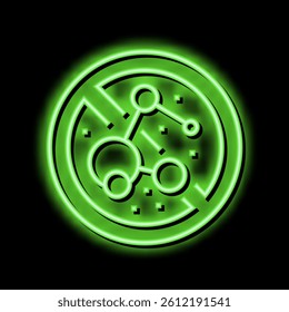 stop use bacterial soap neon light sign vector. stop use bacterial soap illustration