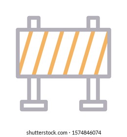 stop vector color line icon 