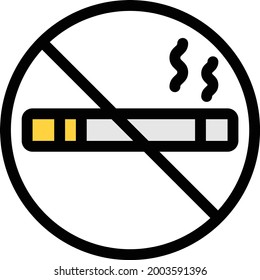 stop vector colour line icon