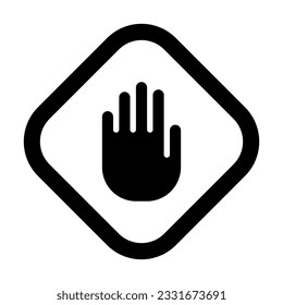 Stop Vector Glyph Icon For Personal And Commercial Use.
