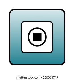 stop vector icon