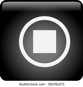 stop vector icon
