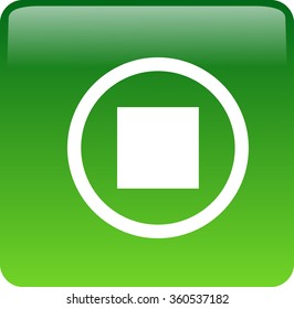 stop vector icon