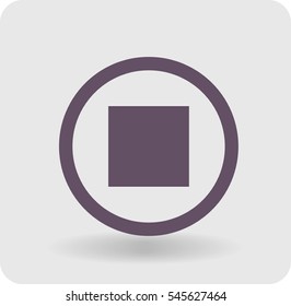 stop vector icon