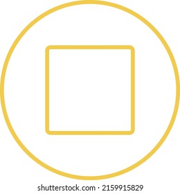 Icono de Parar vector. Se puede usar para imprimir, móviles y aplicaciones web.