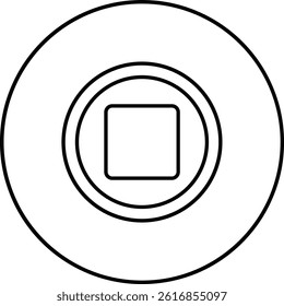 Stop vector icon. Can be used for printing, mobile and web applications.