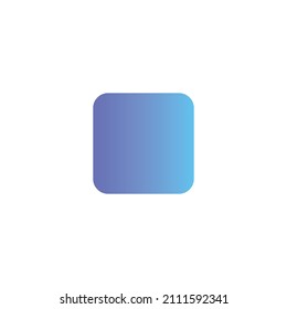 Stop vector icon with gradient