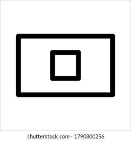 stop vector icon on white background