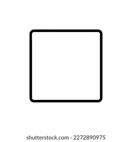 Icono de detector, estilo de contorno, aislado en fondo blanco.