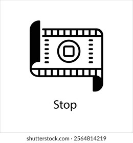 Stop Vector icon stock illustration