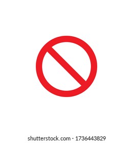 Icono de Parar vector. Símbolos de iconos no permitidos
