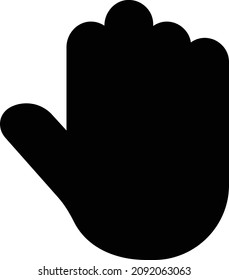 stop vector illustration isolated on a transparent background. glyph vector icons for concept or web graphics.