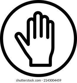 stoppen Vektorgrafik auf transparentem Hintergrund.Premium-Qualität symmbols.Stroke Vektorsymbol für Konzept und Grafikdesign.