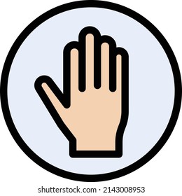 stop Vector illustration on a transparent background.Premium quality symmbols.Stroke vector icon for concept and graphic design.