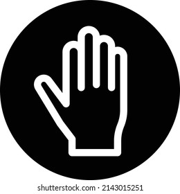 stop Vector illustration on a transparent background.Premium quality symmbols.Glyphs vector icon for concept and graphic design.
