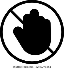 stop Vector illustration on a transparent background. Premium quality symmbols. Glyphs vector icons for concept and graphic design. 
