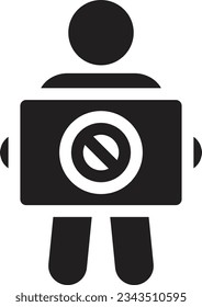 stop Vector illustration on a transparent background.Premium quality symmbols.Glyphs vector icon for concept and graphic design. 
