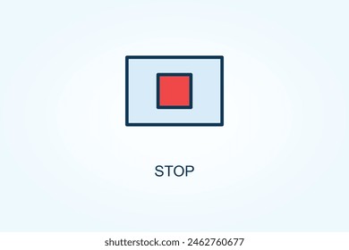 Stop Vector Or Logo Sign Symbol Illustration