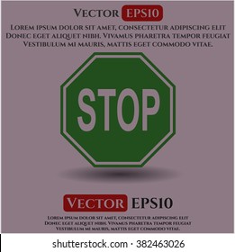 Stop vector symbol
