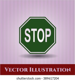 Stop vector symbol